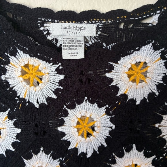 Haute Hippie Black and White Crew Neck Sweater - Picture 2 of 4